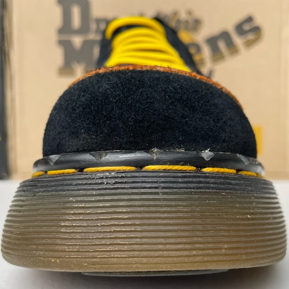 Vintage Dr. Martens MIE Blue Orange Stripe Chunky Oxfords Shoes UK 6 - Picture 11 of 16